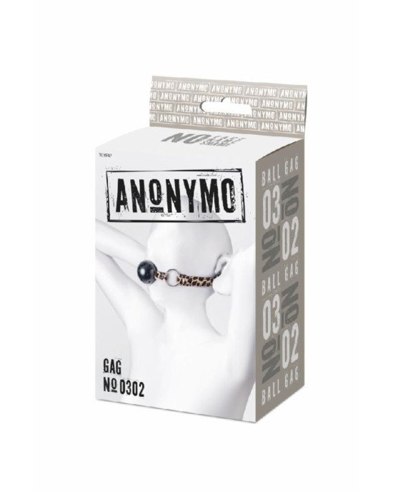 Кляп Anonymo, ABS пластик, чорний, 64 см