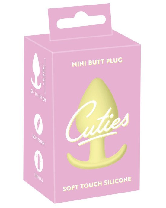Анальна пробка - Cuties Mini Butt Plug Yellow Анальна пробка - Cuties Mini Butt Plug Yellow