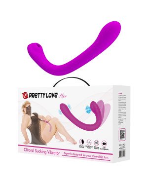Вібратор - Pretty Love Alex Clitoral Sucking Vibrator Purple