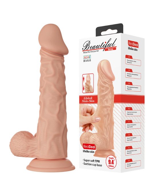 Фалоімітатор - Beautiful Encounter Buraq Dildo Flesh Фалоімітатор - Beautiful Encounter Buraq Dildo Flesh