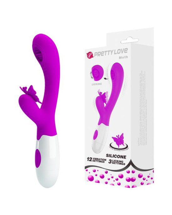 Вібратор - Pretty Love Moth Clitoris Vibrator Purple Вібратор - Pretty Love Moth Clitoris Vibrator Purple