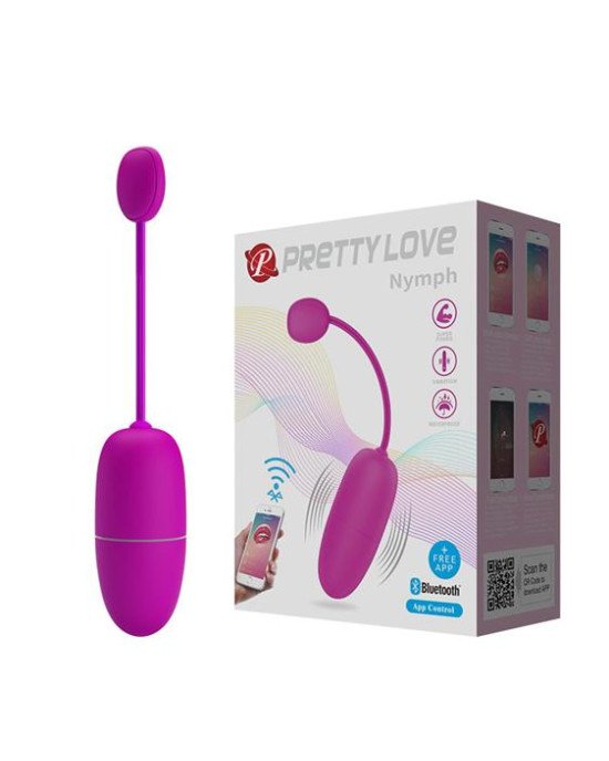 Віброяйце - Pretty Love Nymph Vibrating Egg Purple (App) Віброяйце - Pretty Love Nymph Vibrating Egg Purple (App)