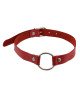 Кляп Leather O-Ring Gag, Red Кляп Leather O-Ring Gag, Red