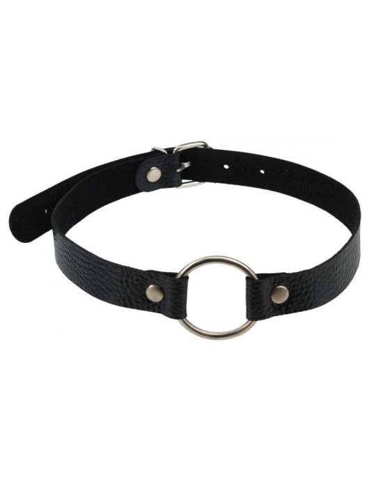 Кляп Leather O-Ring Gag, Black Кляп Leather O-Ring Gag, Black