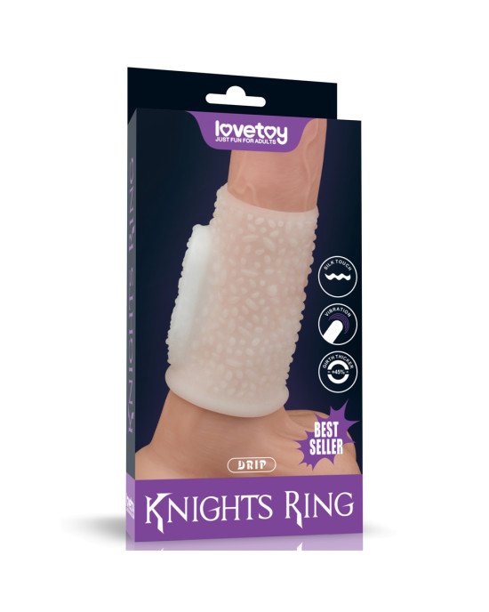 Насадка на член - Vibrating Drip Knights Ring White Насадка на член - Vibrating Drip Knights Ring White