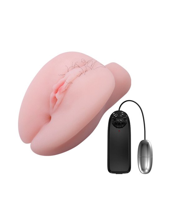 Мастурбатор - Realistic Feel Vibrating Vagina & Ass Мастурбатор - Realistic Feel Vibrating Vagina & Ass