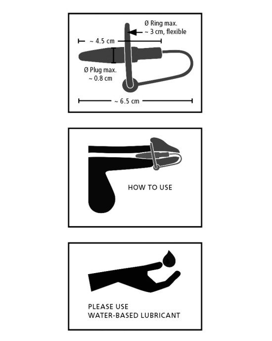 Стимулятор уретри - Penis Plug + Silicone Glans Ring Dilator Стимулятор уретри - Penis Plug + Silicone Glans Ring Dilator