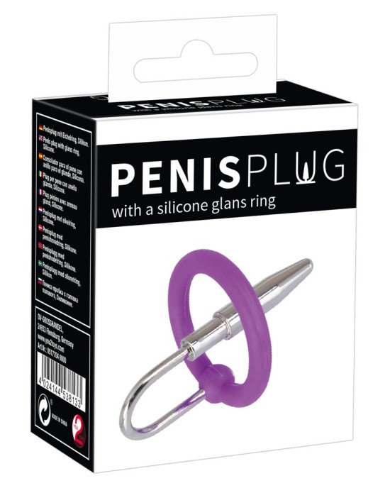 Стимулятор уретри - Penis Plug + Silicone Glans Ring Dilator Стимулятор уретри - Penis Plug + Silicone Glans Ring Dilator