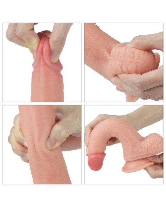 Фалоімітатор - Dual-Layered Silicone Cock 8 Фалоімітатор - Dual-Layered Silicone Cock 8