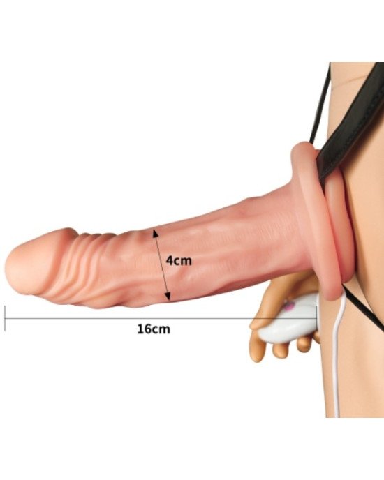Порожнистий страпон - Vibrating Unisex Hollow Strap On 6.5 Порожнистий страпон - Vibrating Unisex Hollow Strap On 6.5