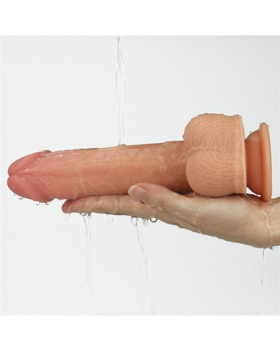 Вібратор - Dual-Layered Silicone Rotating Cock With Vibration Anthony 8.5