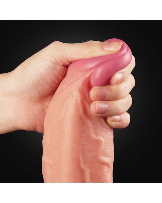 Фалоімітатор - Dual-Layered Silicone Cock 10 Фалоімітатор - Dual-Layered Silicone Cock 10