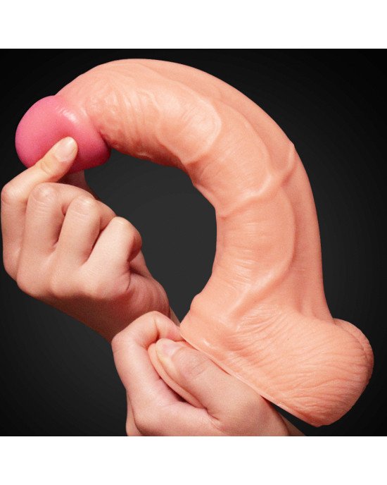 Фалоімітатор - Dual-Layered Silicone Cock 10 Фалоімітатор - Dual-Layered Silicone Cock 10