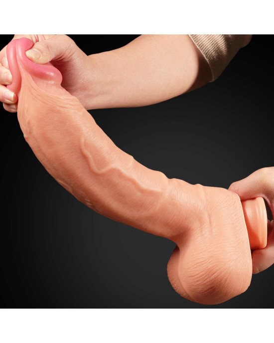 Фалоімітатор - Dual-Layered Silicone Cock 12 Фалоімітатор - Dual-Layered Silicone Cock 12
