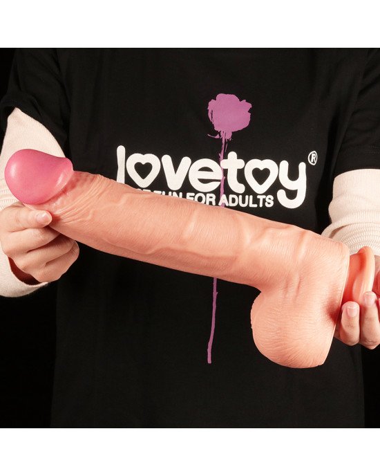 Фалоімітатор - Dual-Layered Silicone Cock 12 Фалоімітатор - Dual-Layered Silicone Cock 12