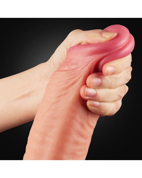 Фалоімітатор - Dual-Layered Silicone Cock 12 Фалоімітатор - Dual-Layered Silicone Cock 12