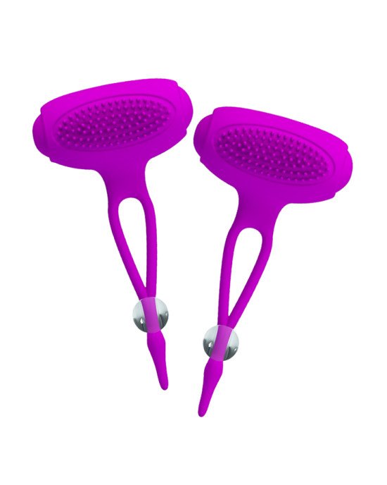 Затискачі для сосків - Pretty Love Bancroft Nipple Vibrator Purple Затискачі для сосків - Pretty Love Bancroft Nipple Vibrator Purple