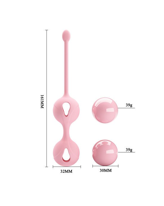 Вагінальні кульки - Pretty Love Kegel Tighten Up I Light Pink Вагінальні кульки - Pretty Love Kegel Tighten Up I Light Pink