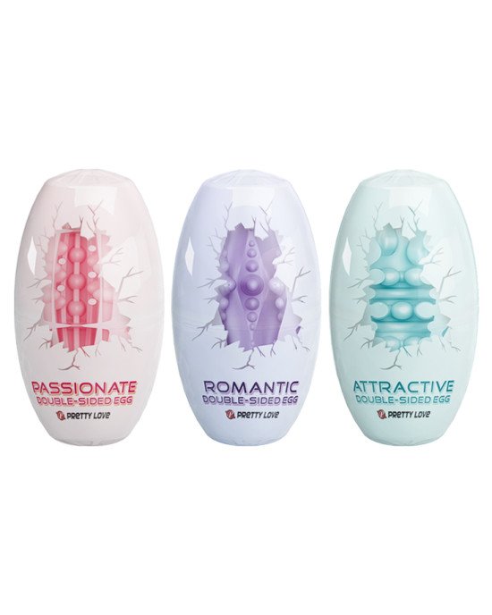 Мастурбатор - Pretty Love Double Sided Egg, 15 шт.