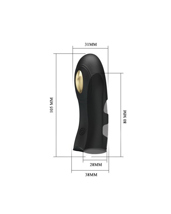 Насадка на палець - Pretty Love Pegasus electric Finger Vibrator Black Насадка на палець - Pretty Love Pegasus electric Finger Vibrator Black