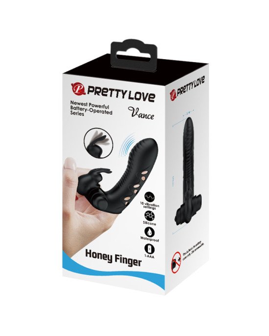 Насадка на палець - Pretty Love Vance Honey Finger Vibrator Black Насадка на палець - Pretty Love Vance Honey Finger Vibrator Black