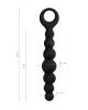 Анальний стимулятор - TOYFA POPO Pleasure Anal Beads Black Анальний стимулятор - TOYFA POPO Pleasure Anal Beads Black