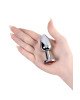 Анальна пробка - Silver anal plug with red gem Анальна пробка - Silver anal plug with red gem