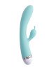 Вібратор із кліторальним стимулятором Flovetta By Toyfa Iris, силікон, блакитний, 22 см Вібратор із кліторальним стимулятором Flovetta By Toyfa Iris, силікон, блакитний, 22 см