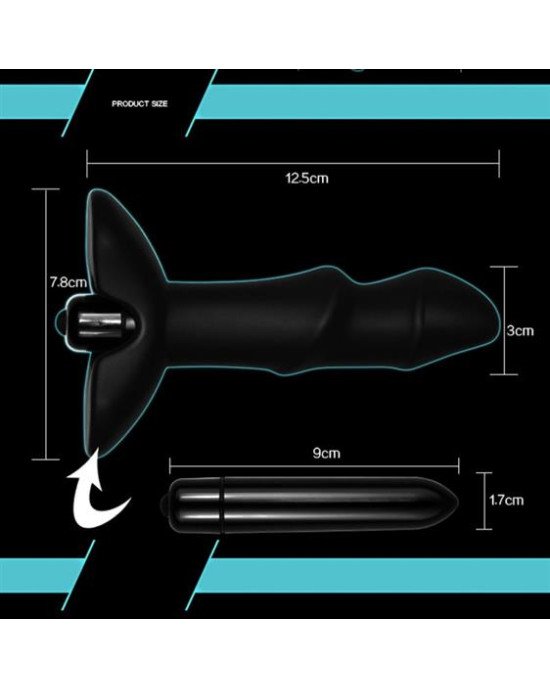 Анальна пробка - Anal Indulgence Collection Silicone P Spot Spiral