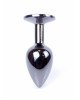 Анальна пробка - Jewellery Dark Silver Plug Clear Анальна пробка - Jewellery Dark Silver Plug Clear