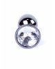 Анальна пробка - Jewellery Dark Silver Plug Clear Анальна пробка - Jewellery Dark Silver Plug Clear