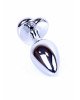 Анальна пробка - Jewellery Silver Heart Plug Red