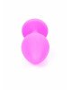 Анальна пробка - Pink Silicon Plug Medium Light Blue Diamond Анальна пробка - Pink Silicon Plug Medium Light Blue Diamond