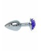 Анальна пробка - Jewellery Silver Rose Plug Purple