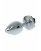 Анальна пробка - Jewellery Silver Rose Plug Black