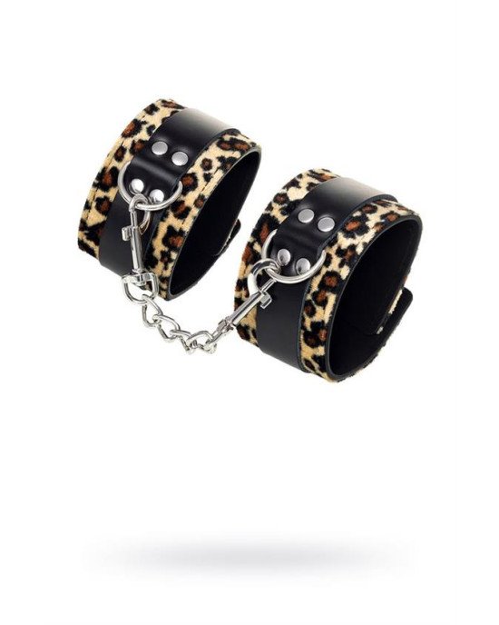Наручники - Anonymo handcuffs, PU leather, print, 19.5 cm Наручники - Anonymo handcuffs, PU leather, print, 19.5 cm