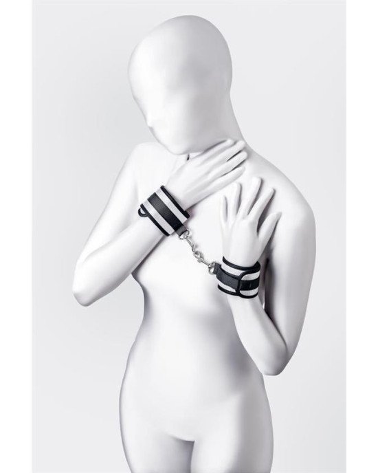 Наручники - Anonymo handcuffs, polyester, silver, 23.5 cm