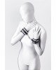 Наручники - Anonymo handcuffs, polyester, silver, 23.5 cm