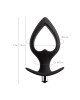 Анальна пробка - TOYFA POPO Pleasure Anal Plug Cordis L Vibro Black Анальна пробка - TOYFA POPO Pleasure Anal Plug Cordis L Vibro Black