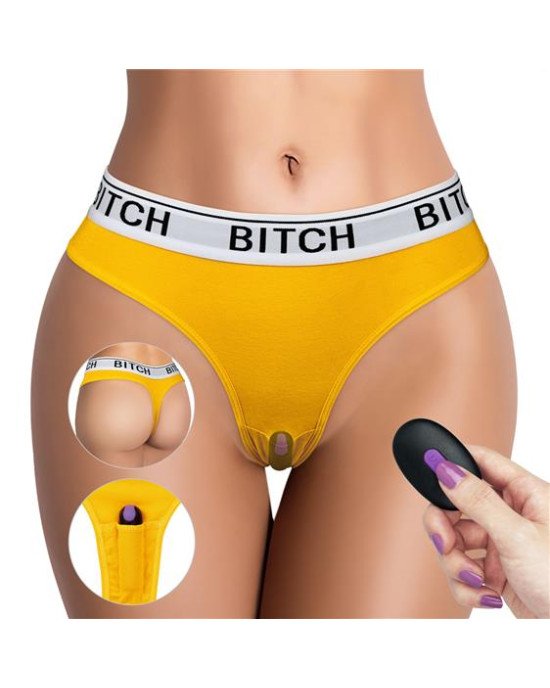 Трусики з вібропулею - Ingen Bitch Vibrating Panties (на талію 71-81 см) Трусики з вібропулею - Ingen Bitch Vibrating Panties (на талію 71-81 см)