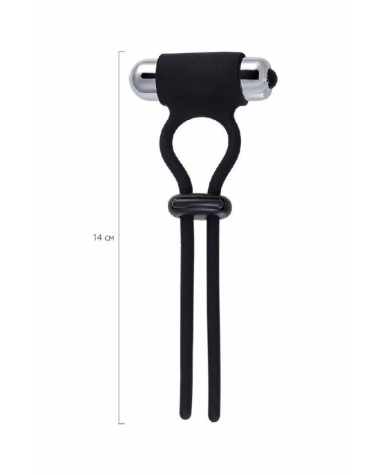 Ерекційна петля - A-Toys Erection enhancing lasso Jat , black, silicone, 14cm