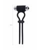 Ерекційна петля - A-Toys Erection enhancing lasso Jat , black, silicone, 14cm