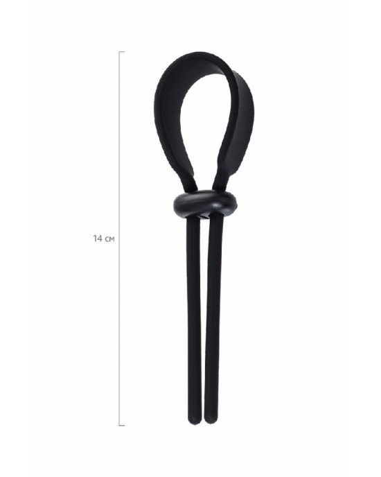 Ерекційна петля - A-Toys Erection enhancing lasso Keb , black, silicone, 14cm