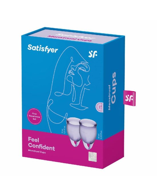 Менструальні чаші - Satisfyer Feel Confident Violet Менструальні чаші - Satisfyer Feel Confident Violet
