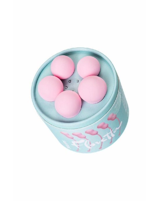 Набір вагінальних кульок Flovetta By Toyfa Tulips, силікон, рожевий, 5,3 см Набір вагінальних кульок Flovetta By Toyfa Tulips, силікон, рожевий, 5,3 см