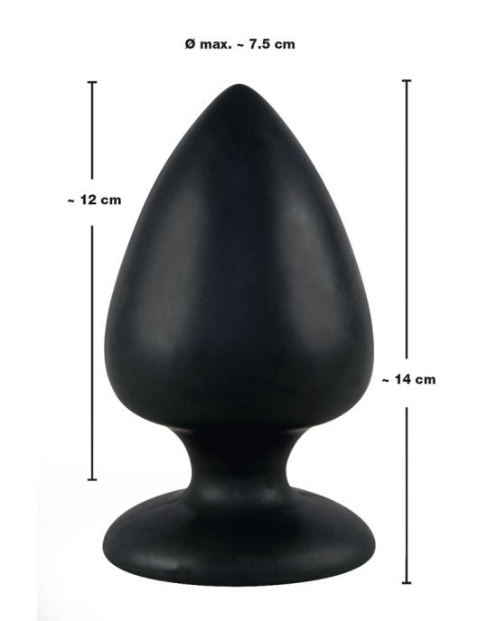 Анальна пробка - Black Velvets Butt Plug Extra Анальна пробка - Black Velvets Butt Plug Extra