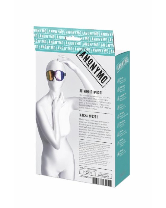 Маска Anonymo, PVC, принт, 27,5 см Маска Anonymo, PVC, принт, 27,5 см