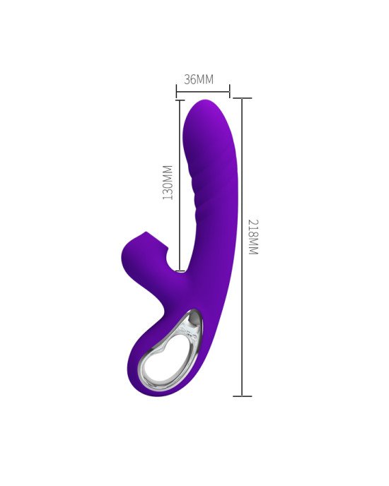 Вібратор - Pretty Love Jersey Clitoral Massager Purple Вібратор - Pretty Love Jersey Clitoral Massager Purple