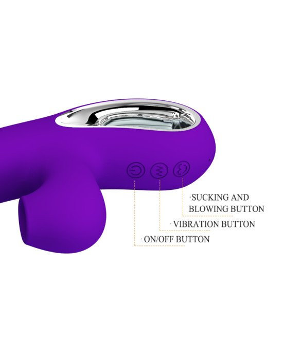 Вібратор - Pretty Love Jersey Clitoral Massager Purple Вібратор - Pretty Love Jersey Clitoral Massager Purple