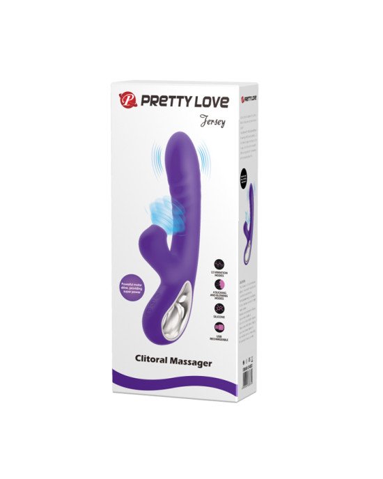 Вібратор - Pretty Love Jersey Clitoral Massager Purple Вібратор - Pretty Love Jersey Clitoral Massager Purple
